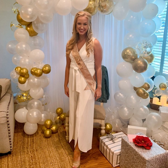 Pants - Perfect bridal white jumpsuit.